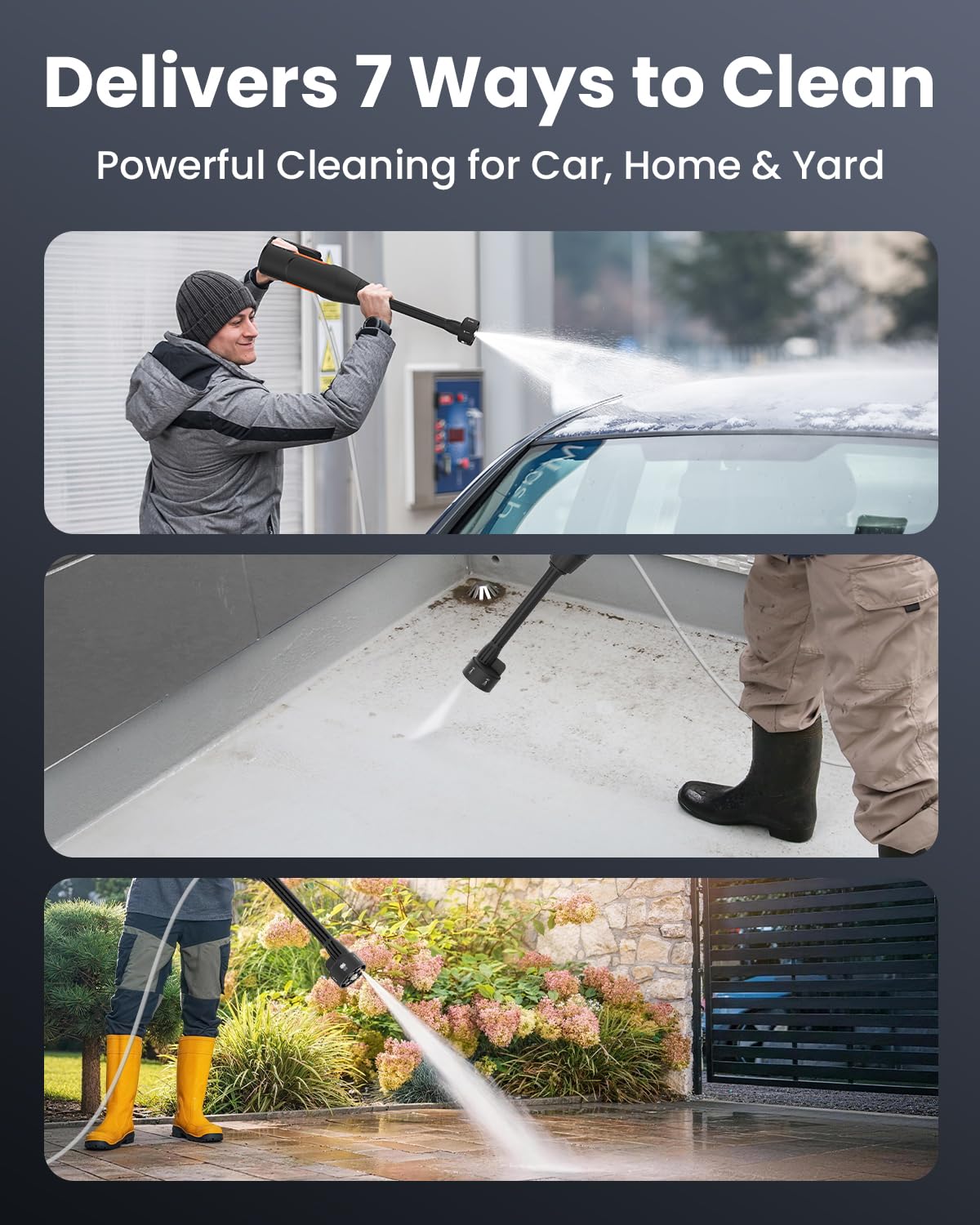 Ablemark all-in-one washer kit ready to use for cars, patios, and RVs.