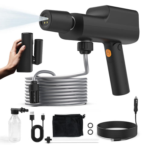 Ablemark foldable cordless pressure washer compact body for easy storage and on-the-go cleaning.