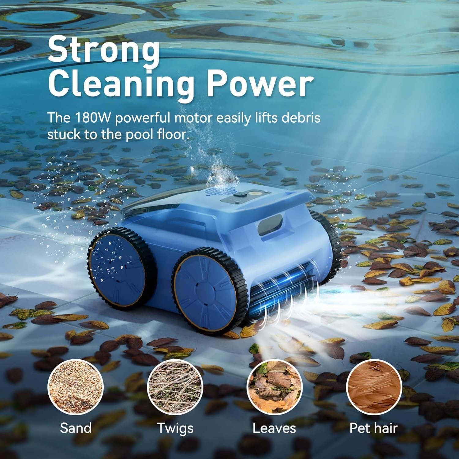 ABNEMEN LED indicator shows status during cleaning
