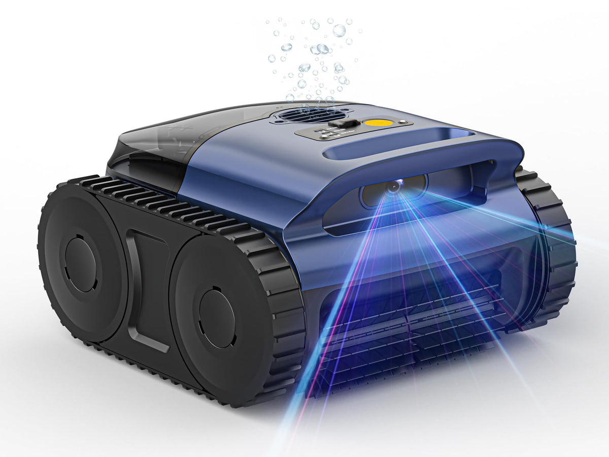 ABNEMEN pool vacuum cordless handle view showing easy portability and quick spot cleaning
