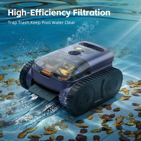 ABNEMEN smart navigation pool cleaner demonstrating precise path planning for thorough coverage.