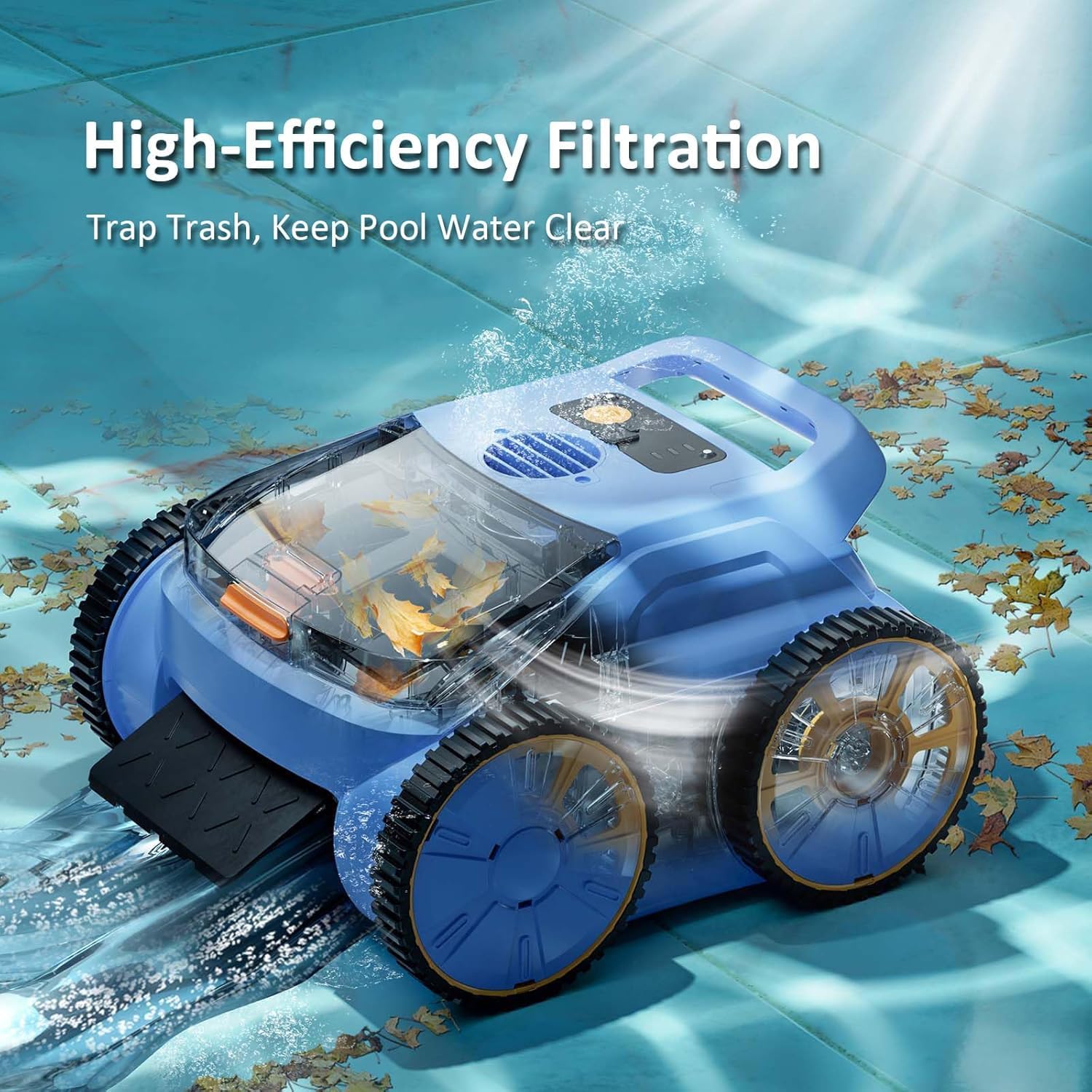 ABNEMEN top-loading filter traps debris and easy to rinse