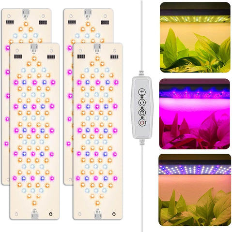 Abonnyc Grow Light four-panel setup for compact indoor gardens