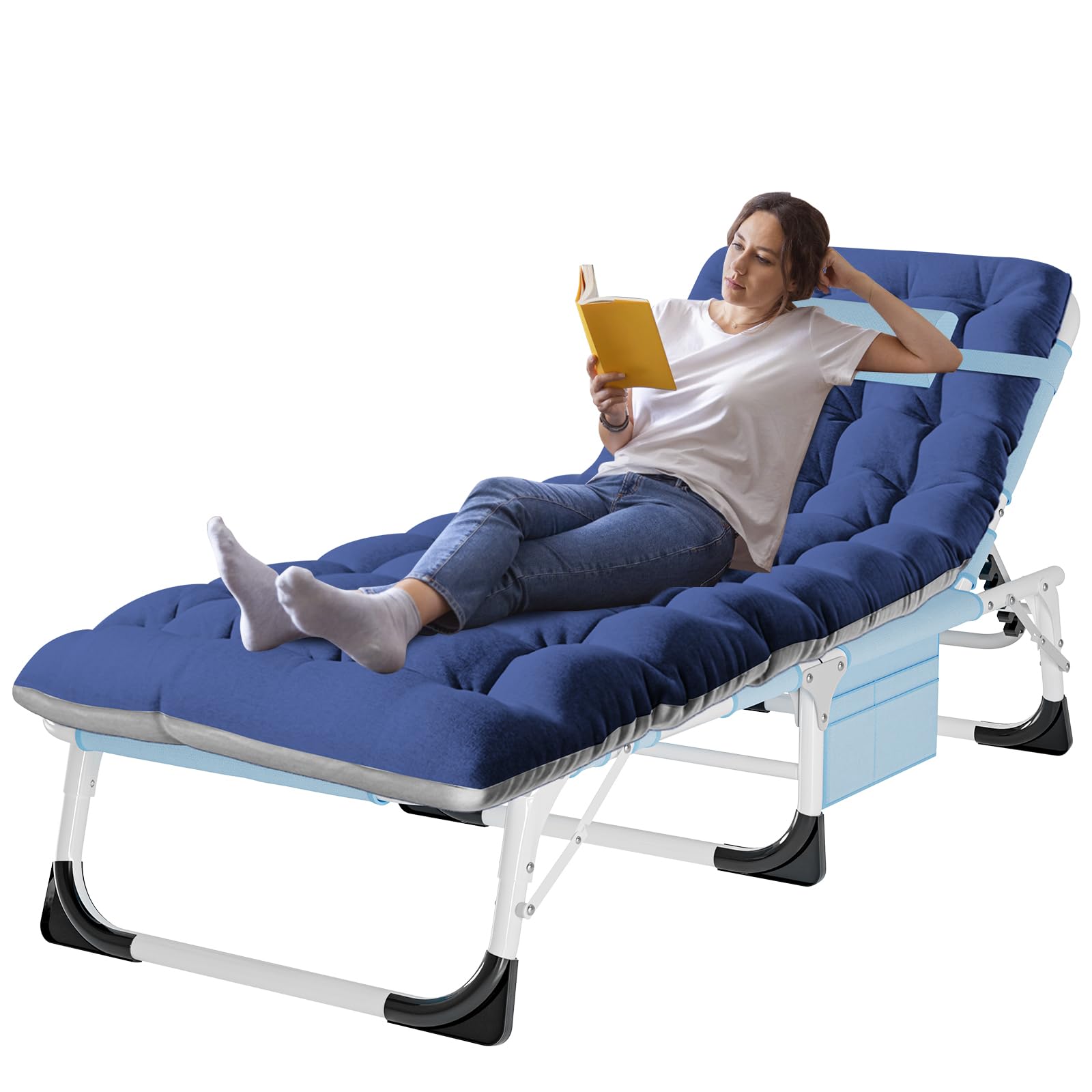 ABORON heavy-duty tanning chair front view for poolside sunbathing