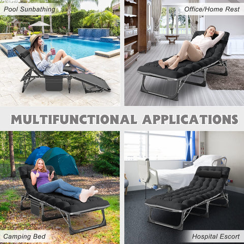 ABORON outdoor tanning chair ideal for pool, beach, camping