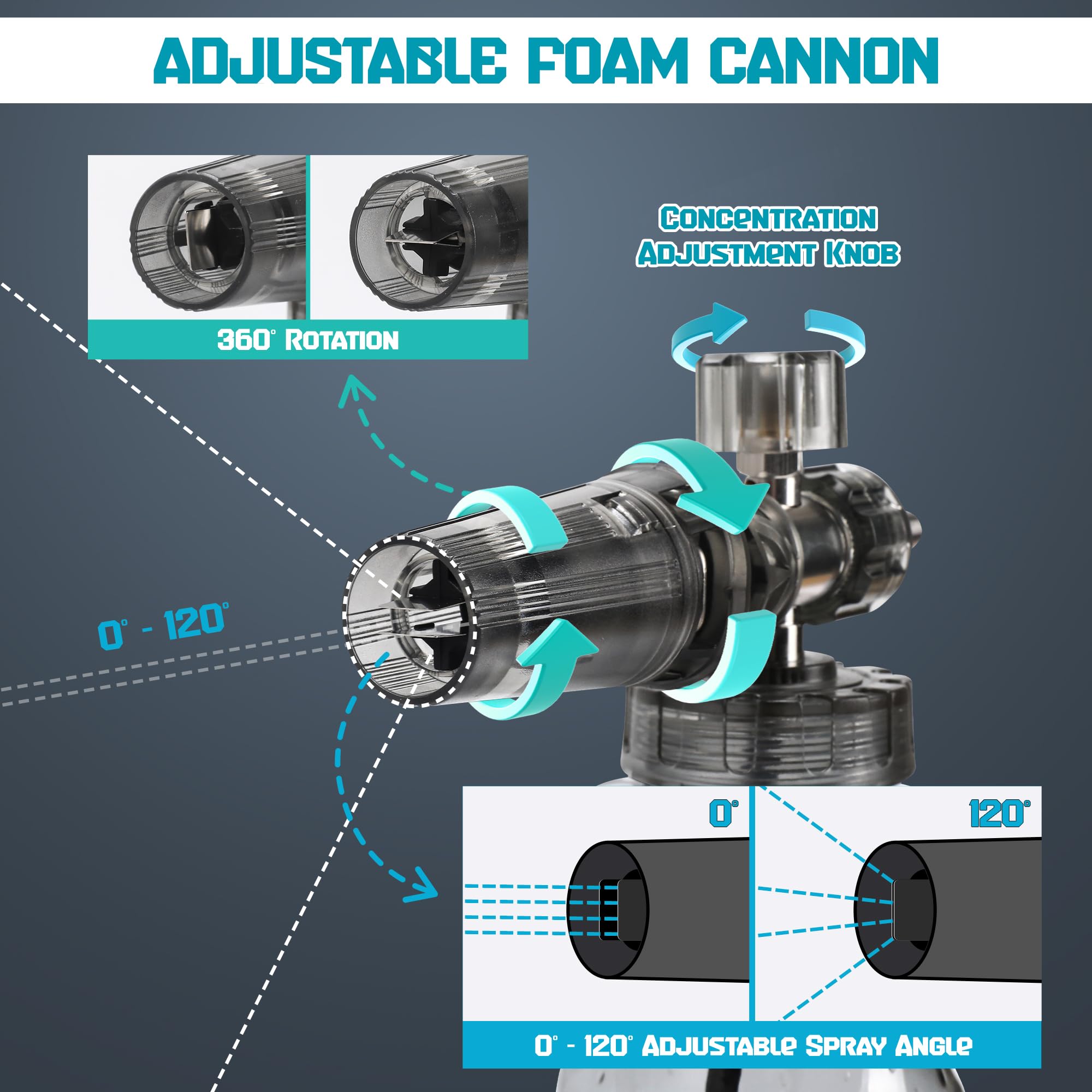 ABOSUN pressure washer gun brass valve delivers durable performance under high PSI.