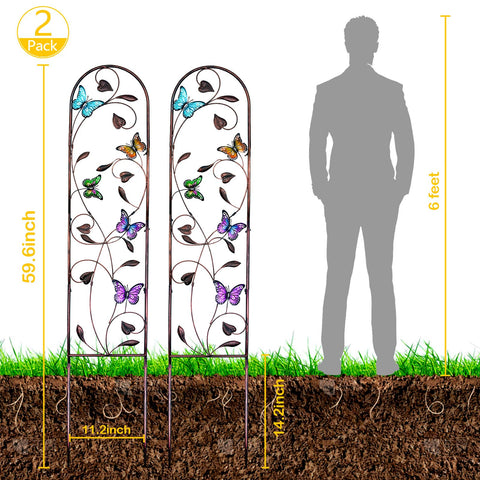 aboxoo bronze-powder-coating-butterflies provides durable garden ornament with weather resistance.