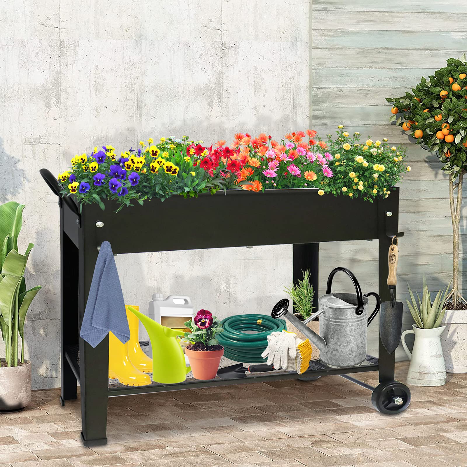 aboxoo versatile planter for vegetables, herbs, and flowers