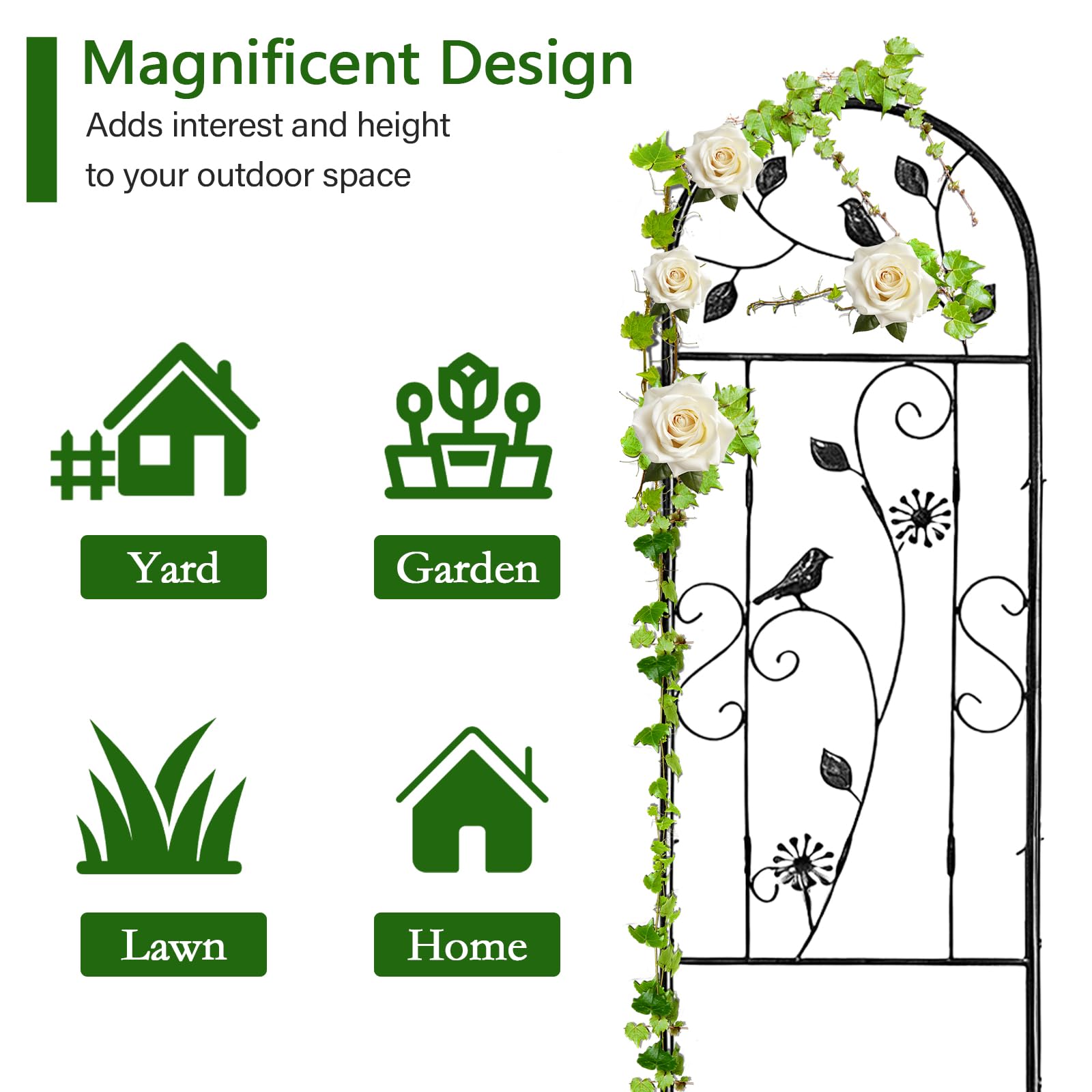 aboxoo Outdoor wall-mount option for flexible garden decor