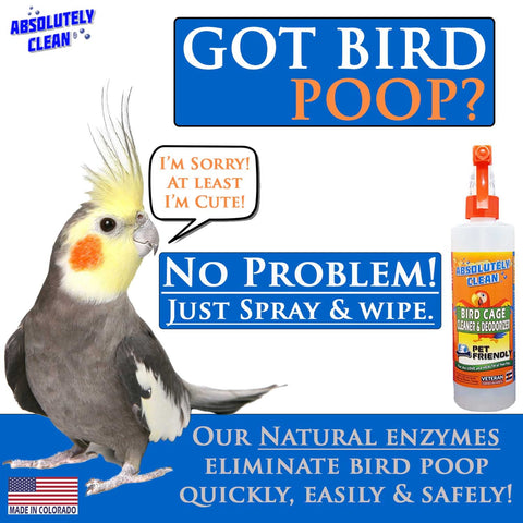 Application of Absolutely Clean cleaner on a cage for easy cleanup.
