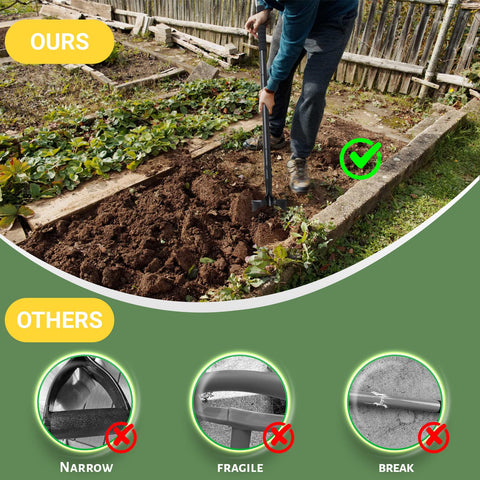 ABtool durable lightweight design reduces fatigue during garden edging and sand shoveling
