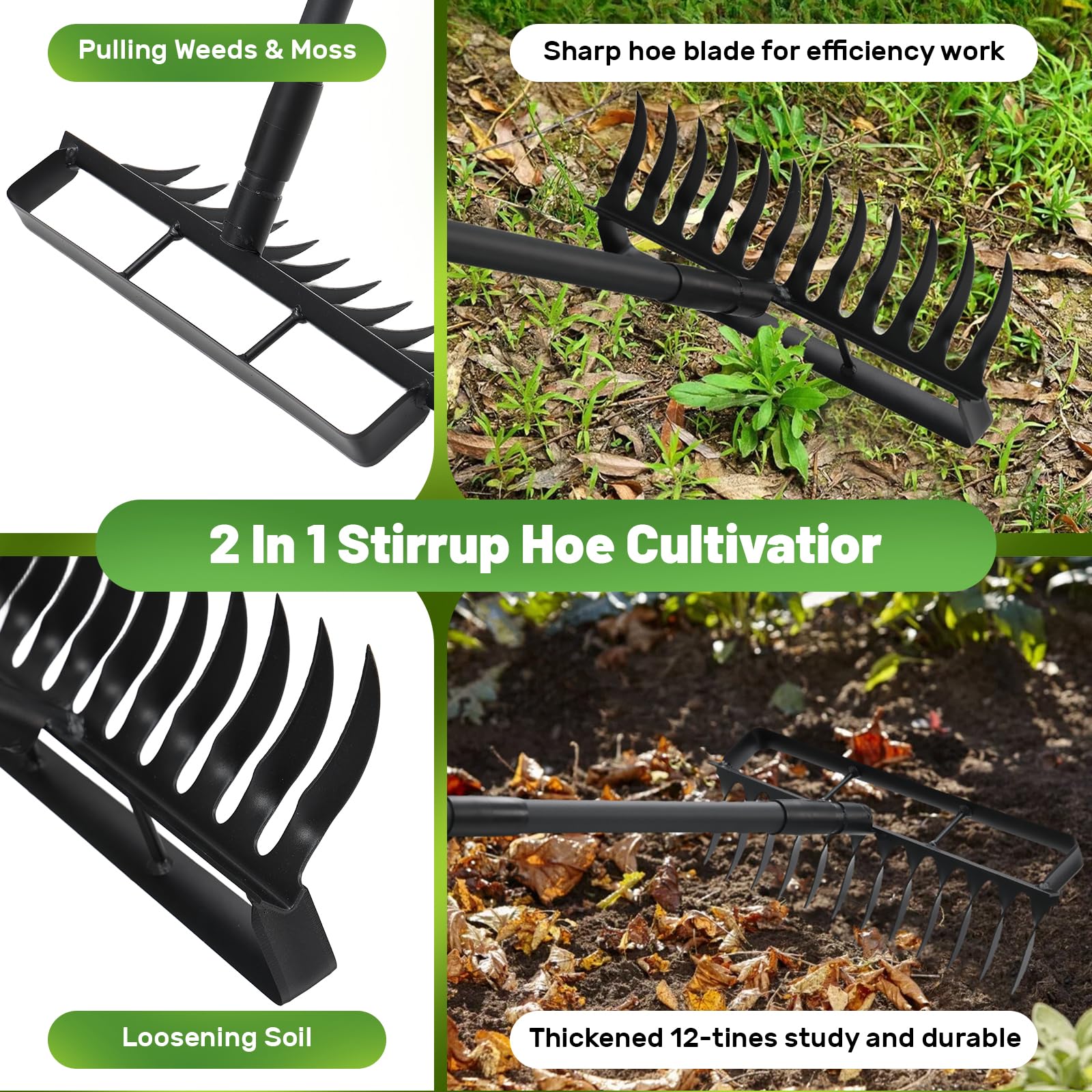 ABtool sturdy metal construction resists rust for long-lasting garden use.