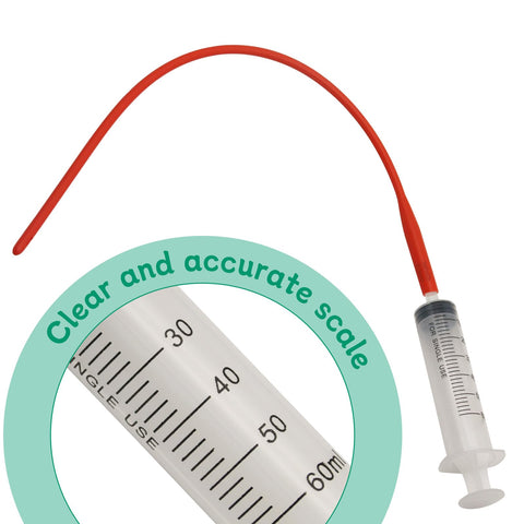 Abustle pig two 16in red feeding tubes ready for use