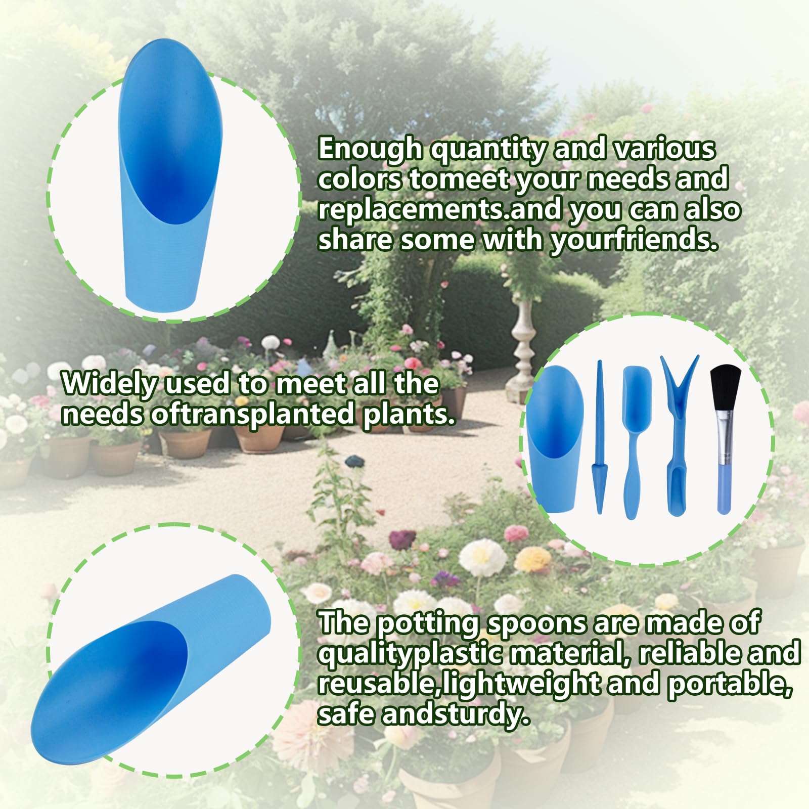 Abvsdu 5pc mini garden tool set puncher helps create drainage and small planting holes