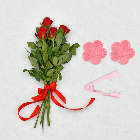 Abvsdu elegant pink flower tool, ideal for creative rose arrangements.