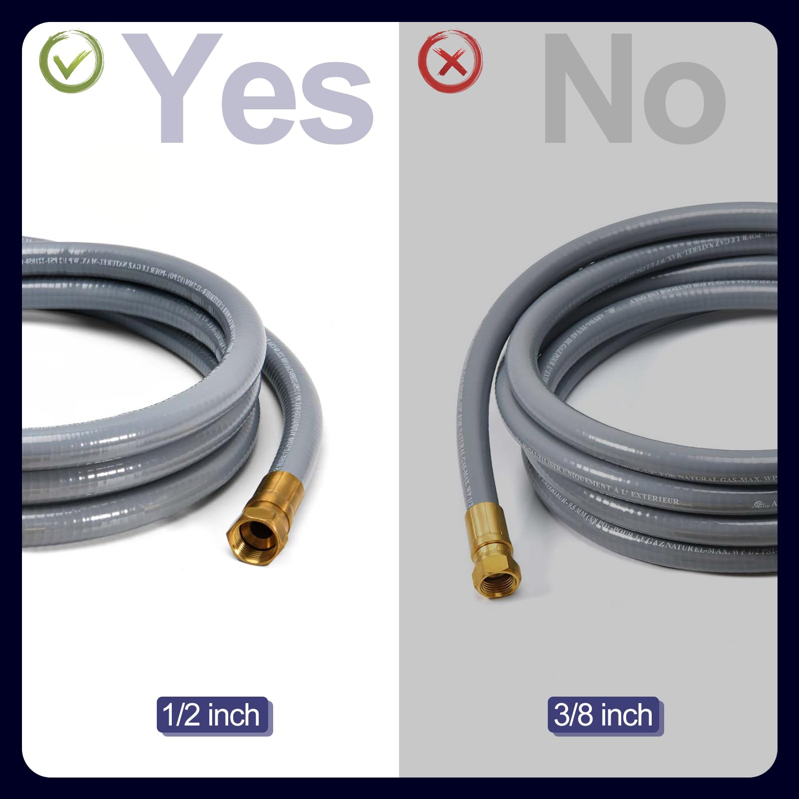 Ten-foot ABYDA hose enabling flexible layout for longer outdoor spaces.