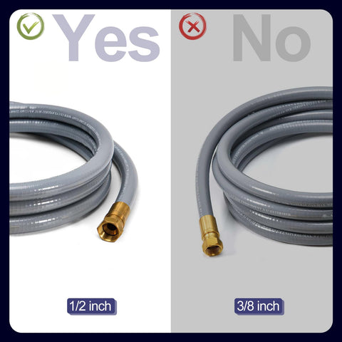 Ten-foot ABYDA hose enabling flexible layout for longer outdoor spaces.
