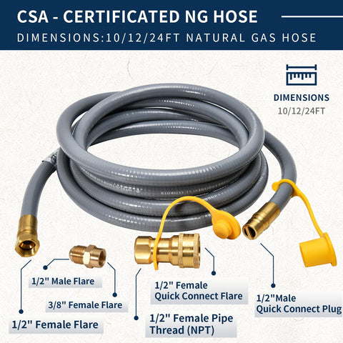 Durable ABYDA hose with rubber outer and galvanized inner layer for outdoor resilience.