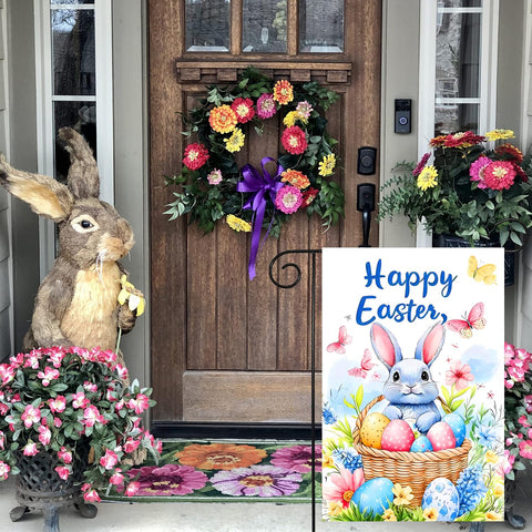 abzdfty spring decor flag enhances curb appeal and seasonal atmosphere