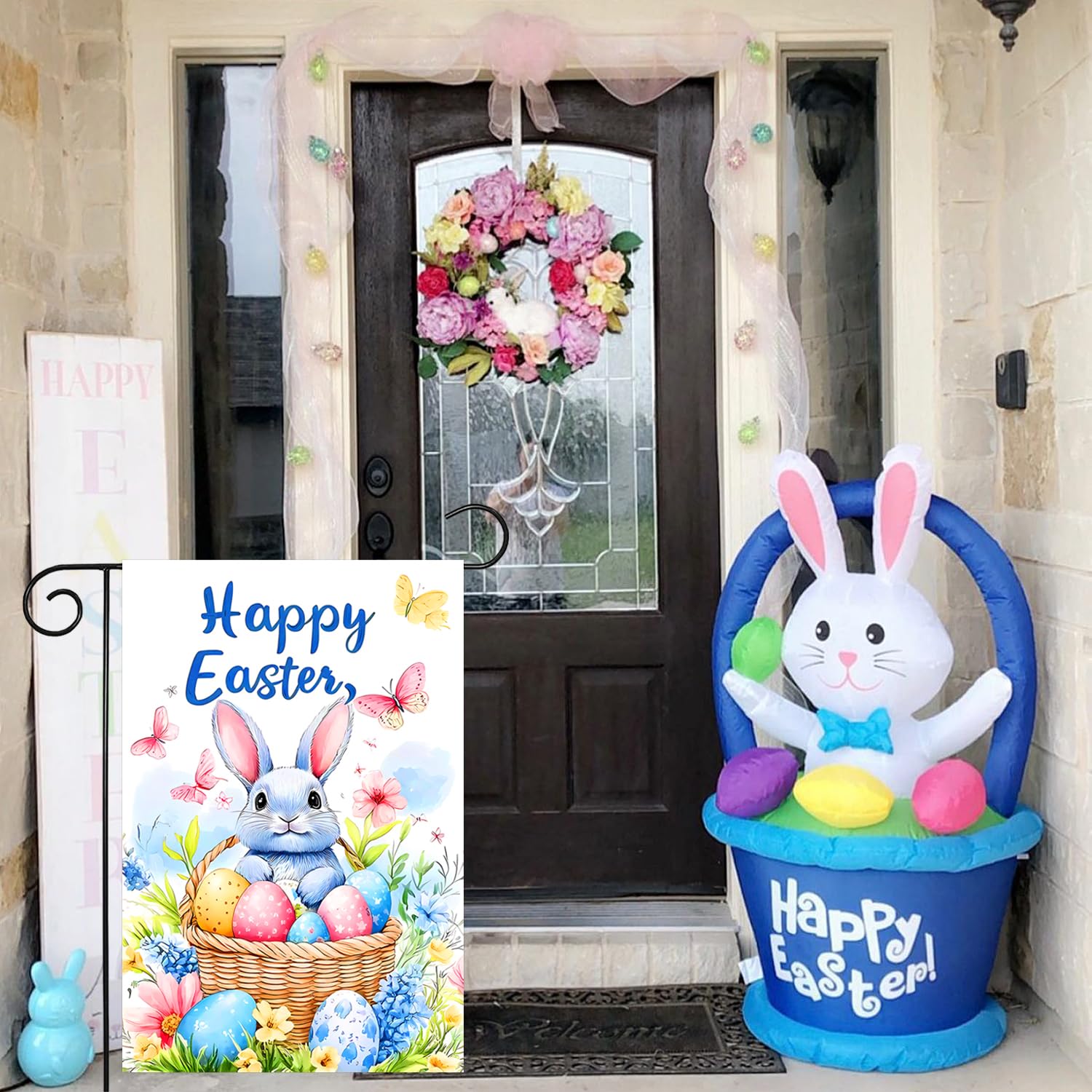 abzdfty durable Easter flag adds festive charm year after year
