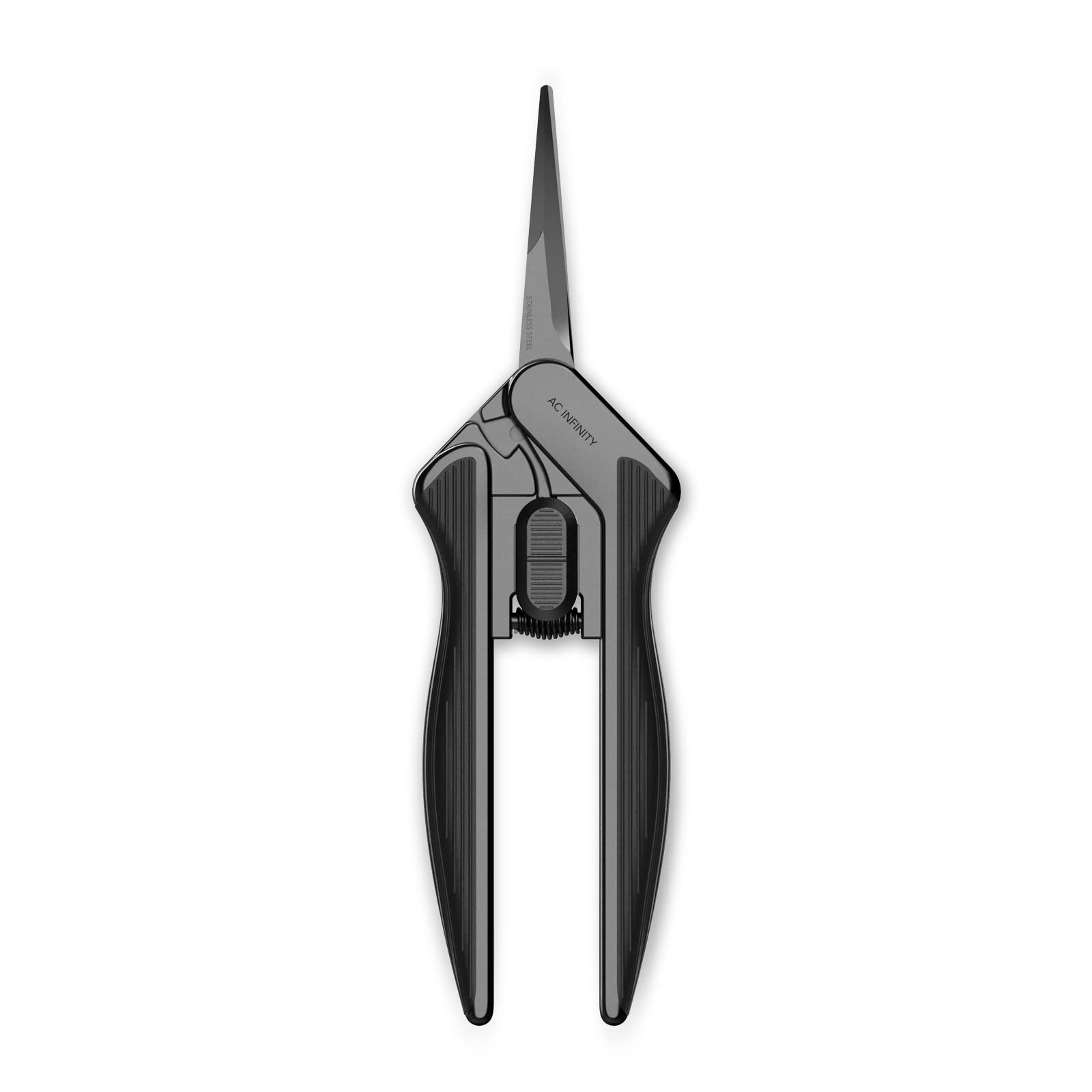 AC Infinity 6.6-inch pruning shear close-up showing stainless steel blades for precise trimming