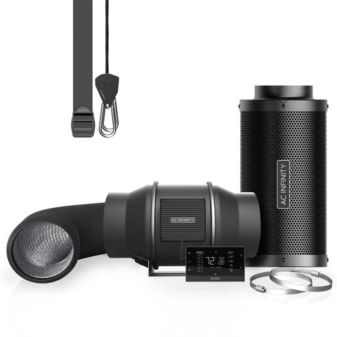 AC Infinity air filtration Pro kit front view for compact setup and odor control