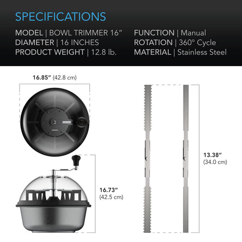 AC Infinity Bud Leaf Bowl Trimmer stainless steel blades and bowl for durability