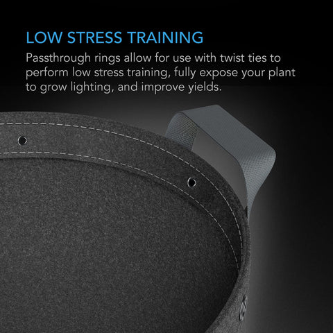 AC Infinity built-in metal rings for tie-through training without modifications.