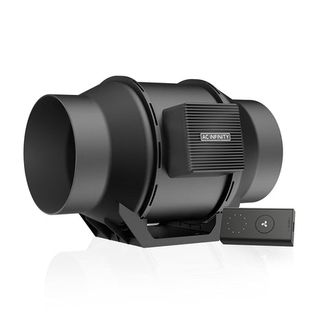 AC Infinity CLOUDLINE A6 6-inch inline fan for quiet tent ventilation.