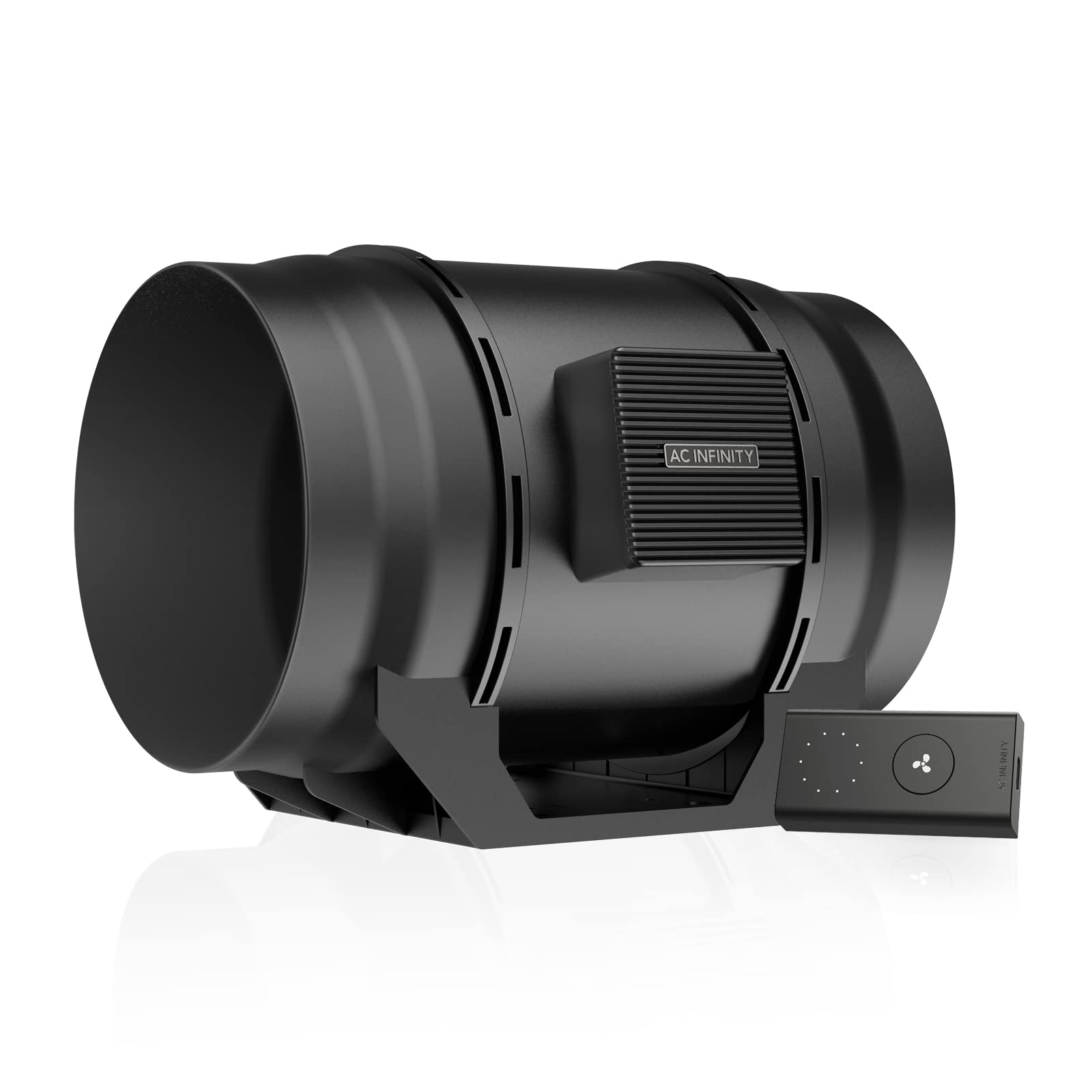 AC Infinity Cloudline A8 front view, compact fan for quiet ventilation in tight spaces.