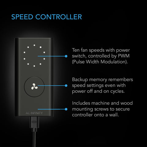 AC Infinity CLOUDLINE S8 PRO EC motor offers quiet, energy-efficient operation with low heat.