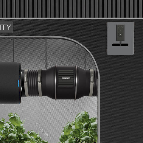 AC Infinity CLOUDLINE S8 PRO 39 dBA noise level keeps operation discreet in living or workspace.