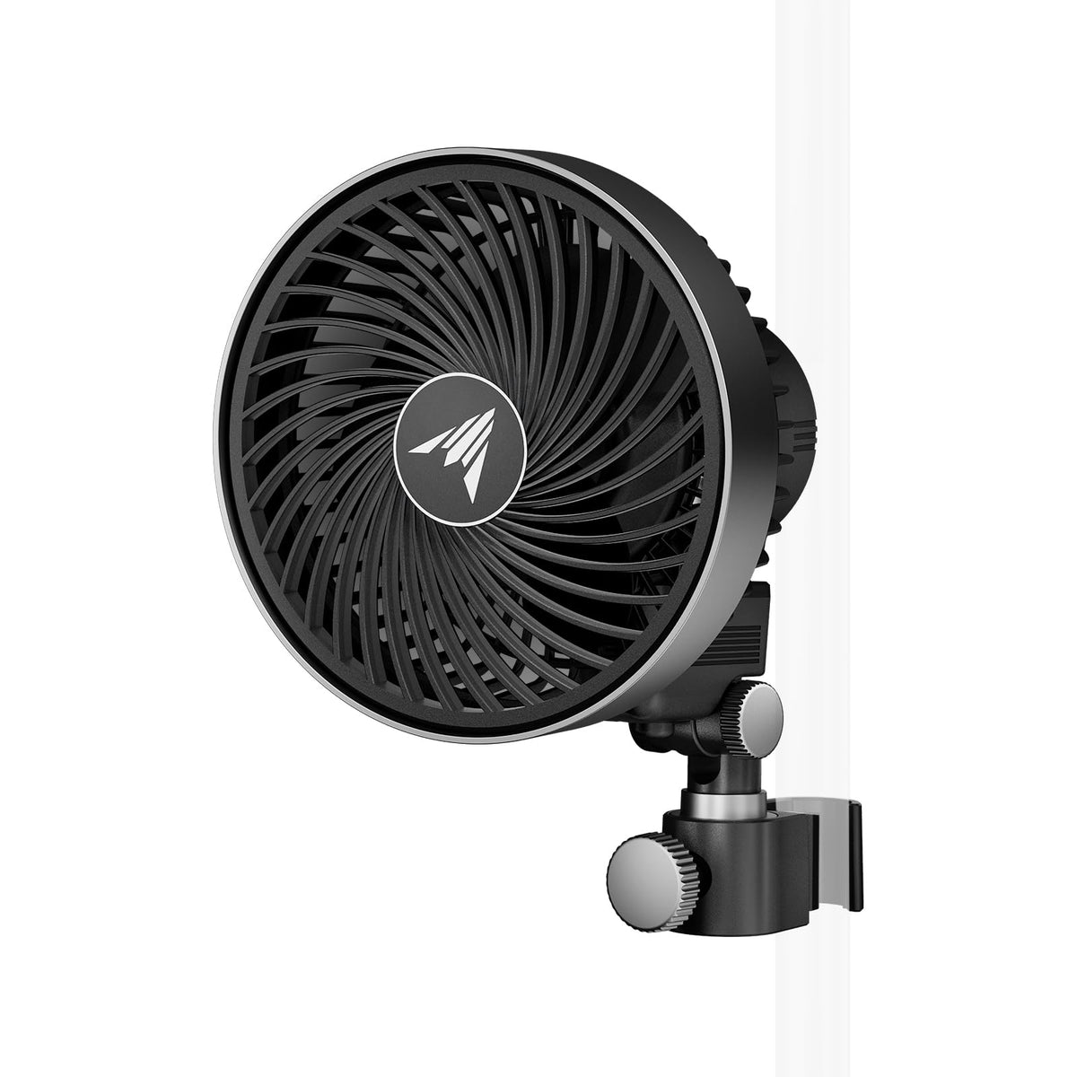 AC Infinity CLOUDRAY S4 clip fan in a small grow space delivering targeted airflow