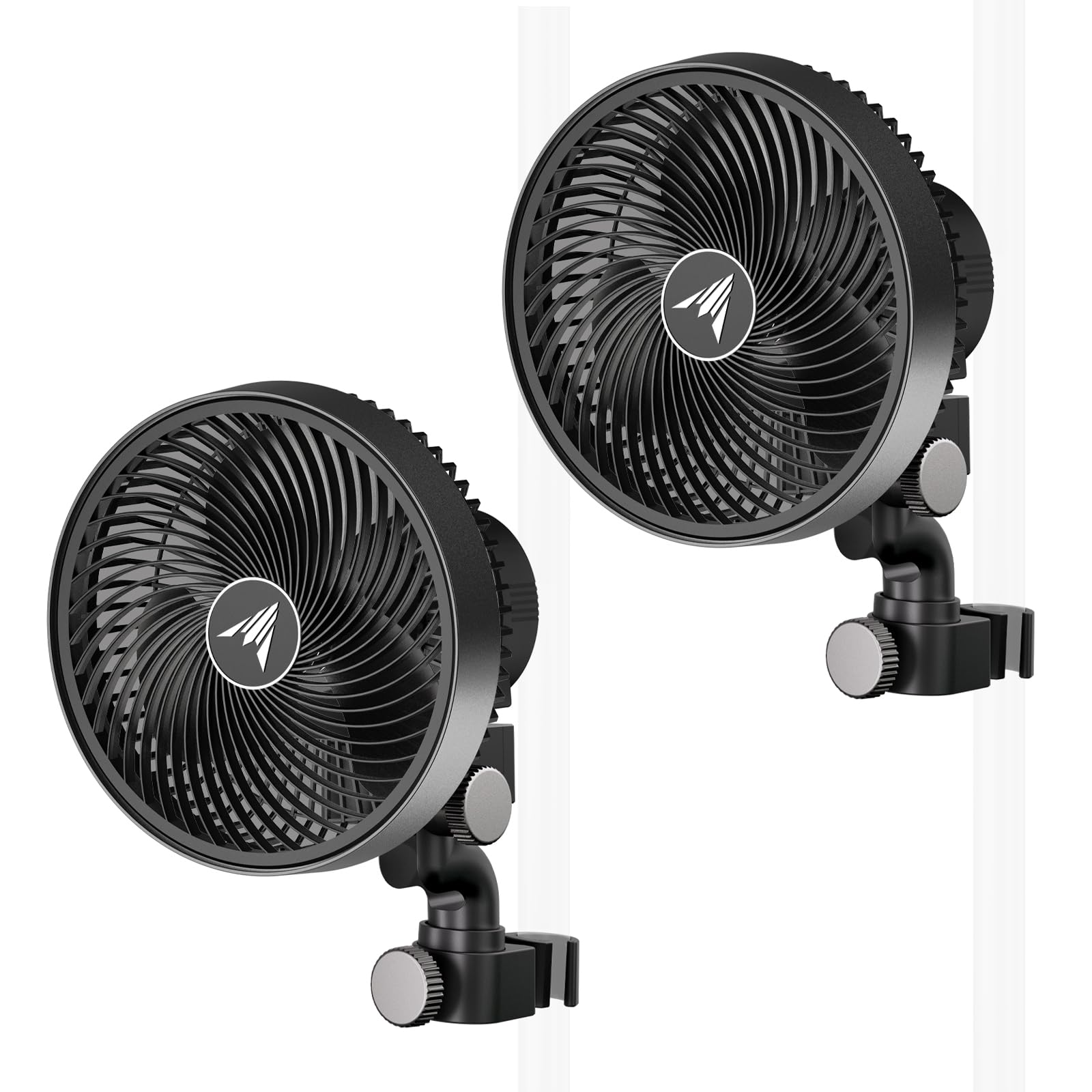 AC Infinity CLOUDRAY S6 clip fan 6in in side view improving plant air distribution.