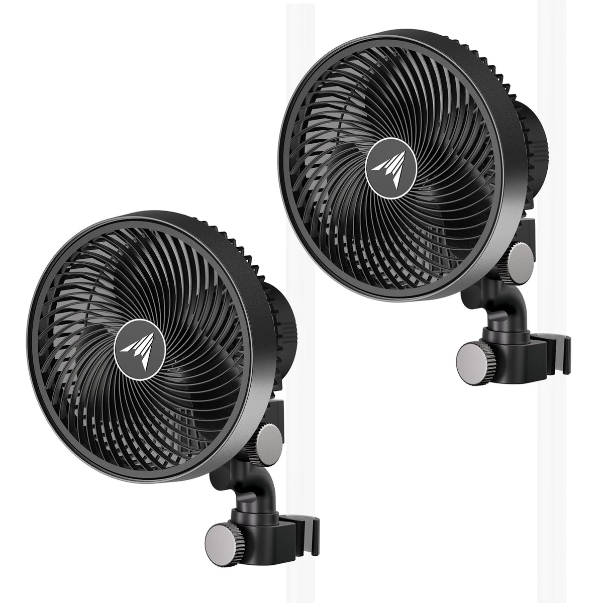 AC Infinity CLOUDRAY S6 clip fan 6in in side view improving plant air distribution.