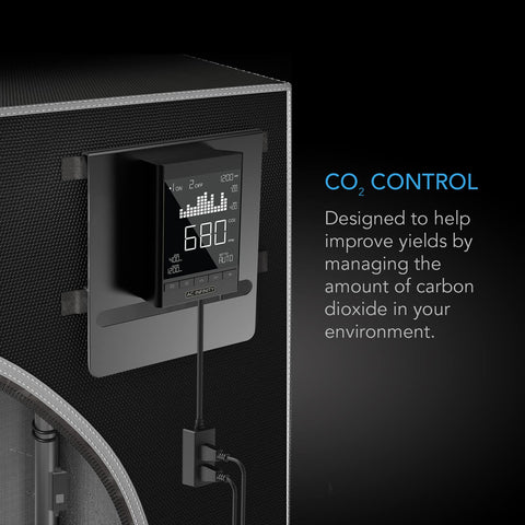 AC Infinity CO2 Controller supports independent CO2 regulator control.