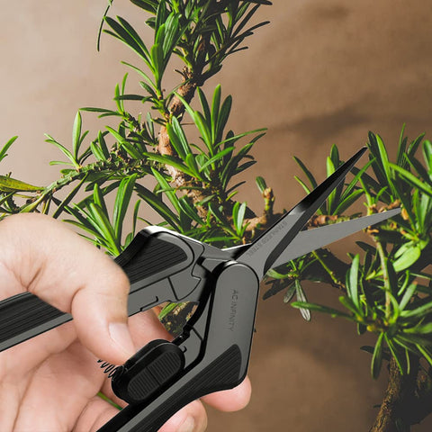 AC Infinity compact storage pruning shear ready to be tucked away