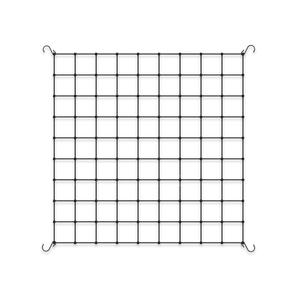 AC Infinity grow tent trellis net 3x3 in use, supports lateral growth.