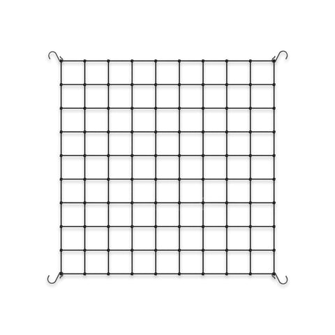 AC Infinity grow tent trellis net 3x3 in use, supports lateral growth.