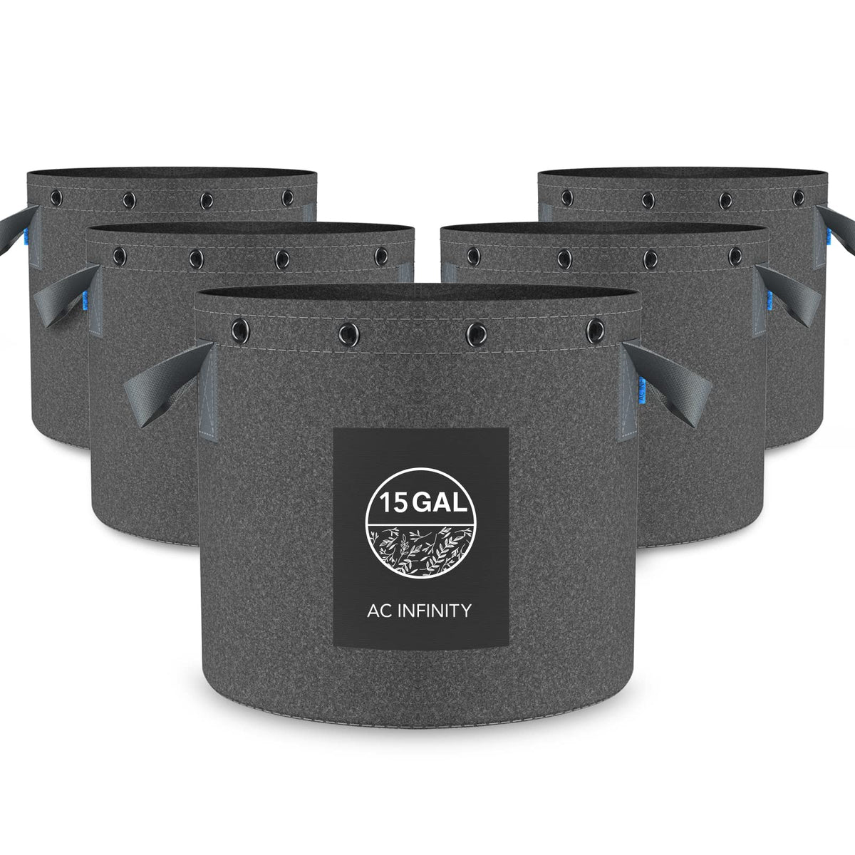 AC Infinity Heavy Duty Fabric Pots 15-gallon bags for scalable, reusable cultivation