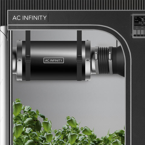 AC Infinity Inline Duct Fan Silencer weighs 3.90 pounds for easy mounting.