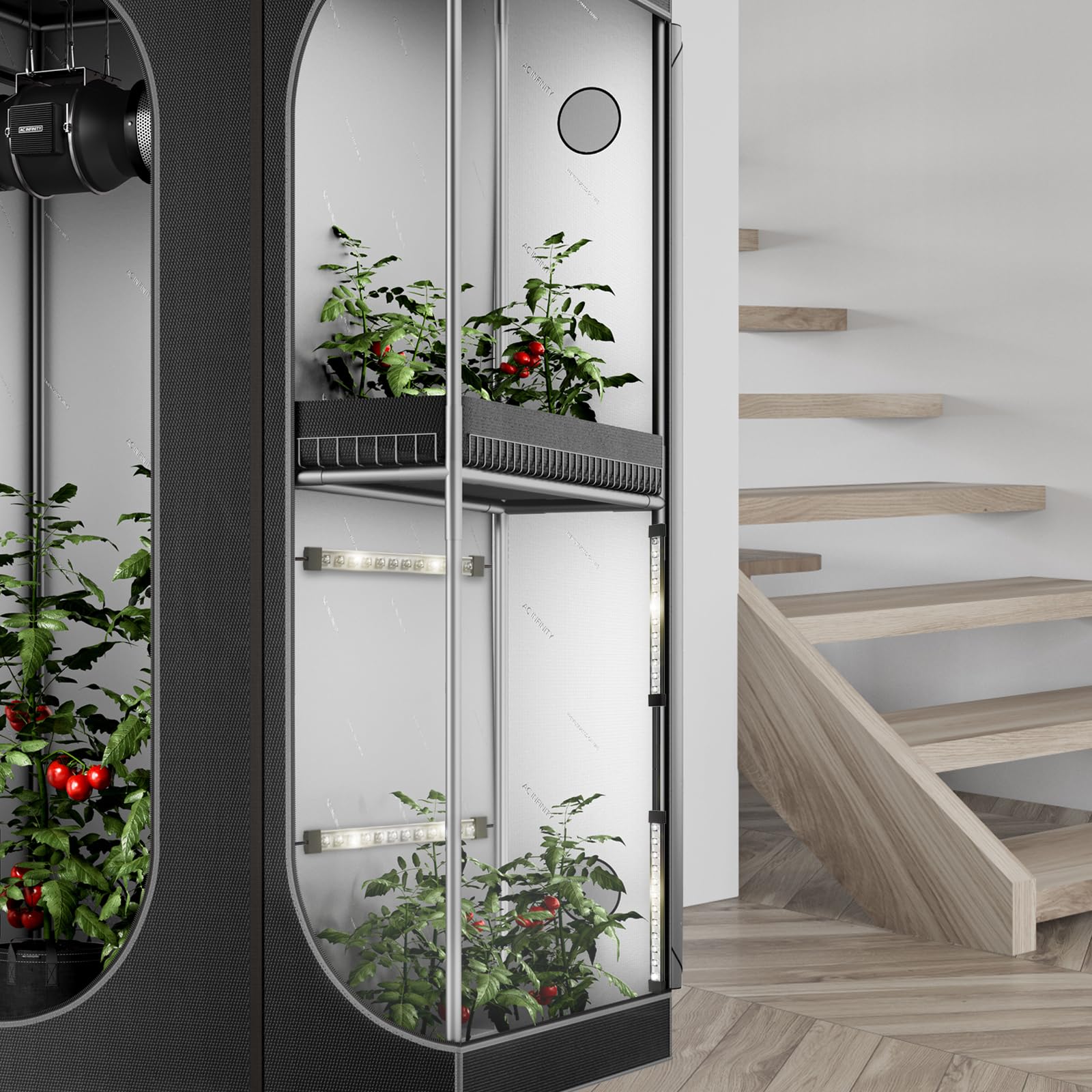 Ionbeam S11 demonstrated in a grow tent for multi-zone lighting.