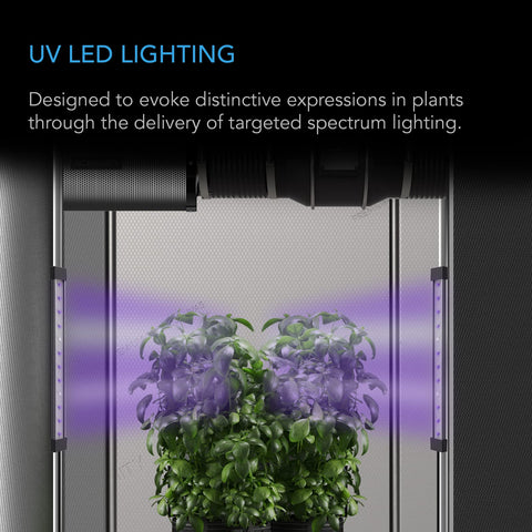 Ionbeam U4 displays digital dimming controller for adjusting UV intensity and schedule.