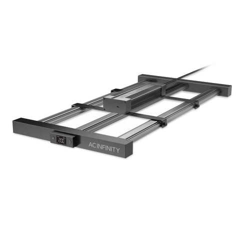 AC Infinity Ionframe EVO3 bar light side-angle for even canopy coverage in grow rooms