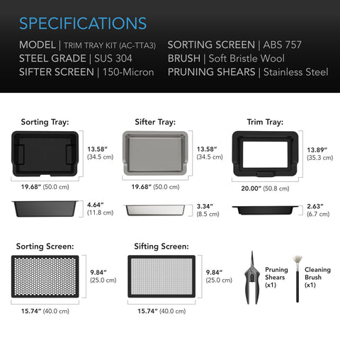 AC Infinity lower trim bins enable lap or desktop trimming setups