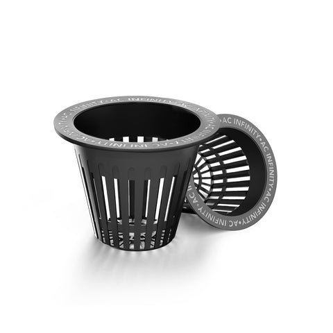 AC Infinity net cups 2-inch heavy-duty design for secure roots and even nutrient flow.