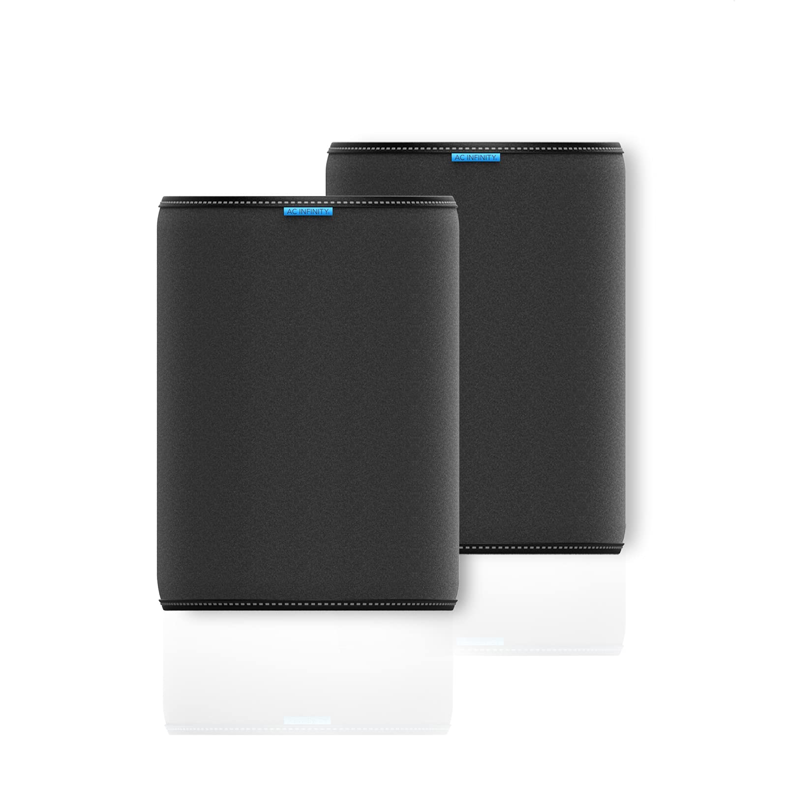 AC Infinity pre-filter cloth sleeve protects carbon bed from debris, extending filter life.