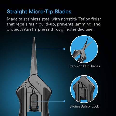 AC Infinity pruning shear with teflon coating to resist resin buildup.