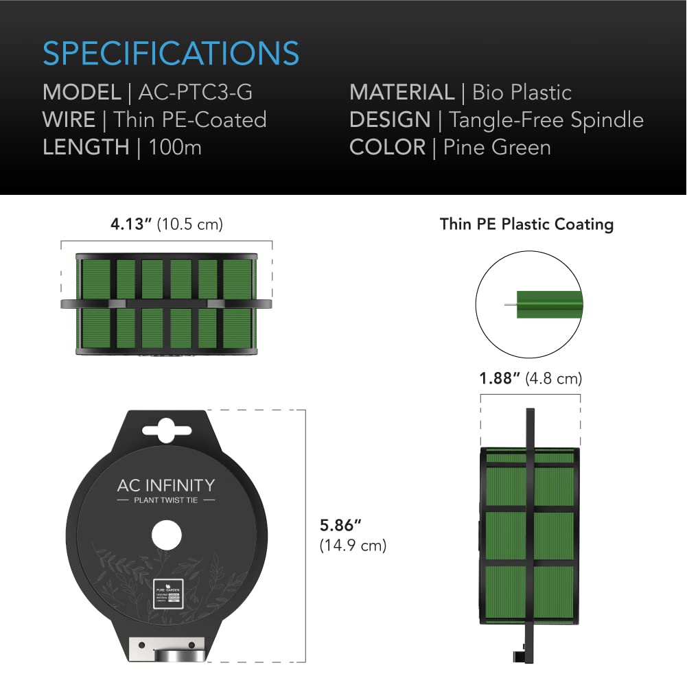AC Infinity reusable ties simplify cable management on desks and shelves.