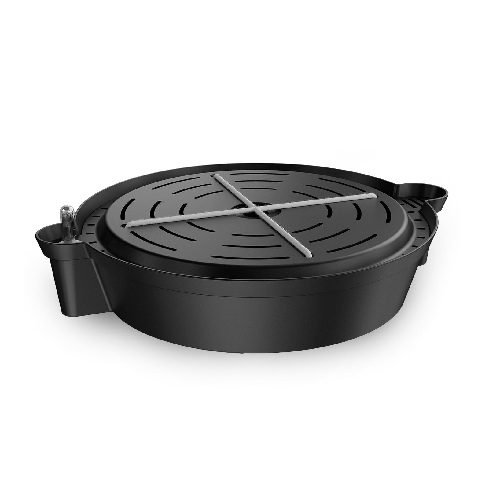 AC Infinity self-watering base with wick lines delivering moisture to fabric pots